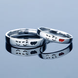 Silver Boys And Girls Wedding Customized Rings Valentine's Day Gifts - BRANDNMART