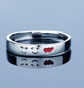 Silver Boys And Girls Wedding Customized Rings Valentine's Day Gifts - BRANDNMART