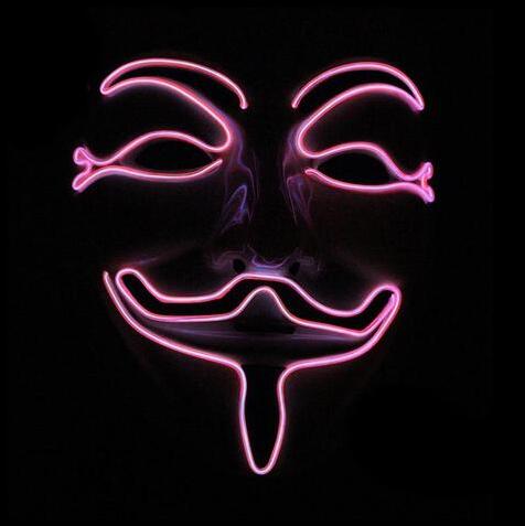 New LED Guy Fawkes Mask - BRANDNMART