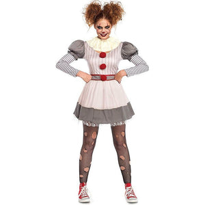 Halloween Movie Cosplay  European And American Horror Thriller Clown Costume - BRANDNMART