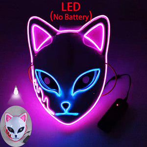 Luminous Line LED Cat Face Mask - BRANDNMART