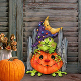 Halloween Wooden Pumpkin Decoration Listing Indoor Decoration Christmas Wine - BRANDNMART