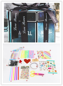 Surprise Explosion Box DIY Handmade Scrapbook Photo Album Gift Box for Valentine Gift - BRANDNMART