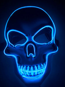 Halloween Skeleton LED Glow Scary Mask - BRANDNMART