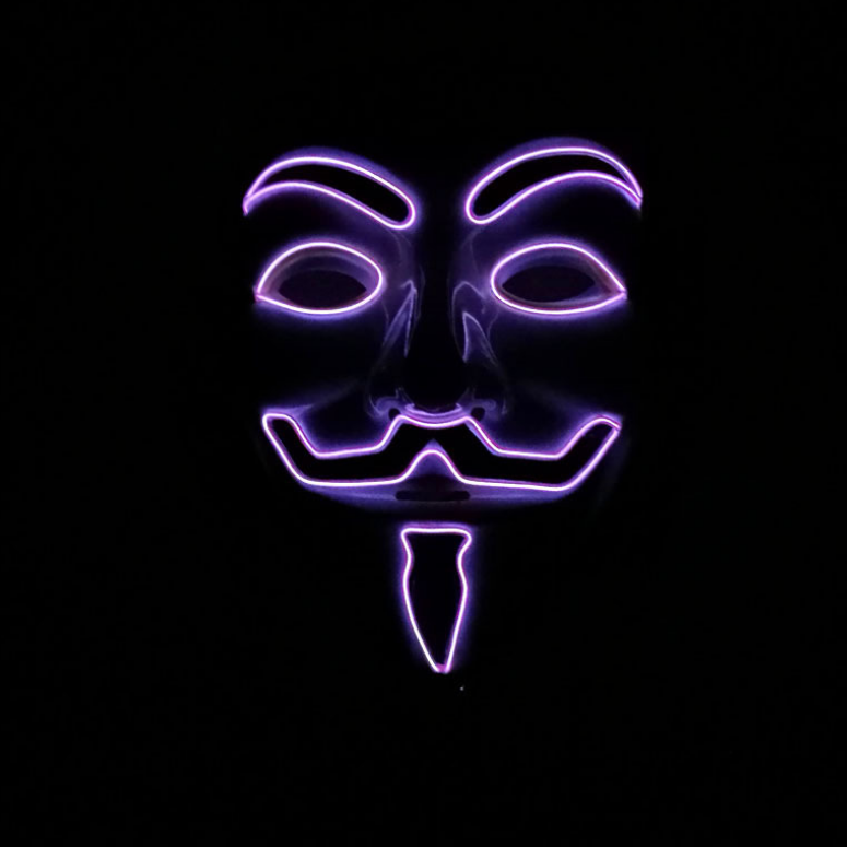 New LED Guy Fawkes Mask - BRANDNMART