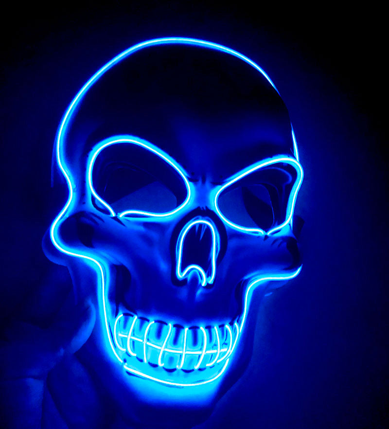 Halloween Skeleton LED Glow Scary Mask - BRANDNMART