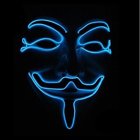 New LED Guy Fawkes Mask - BRANDNMART