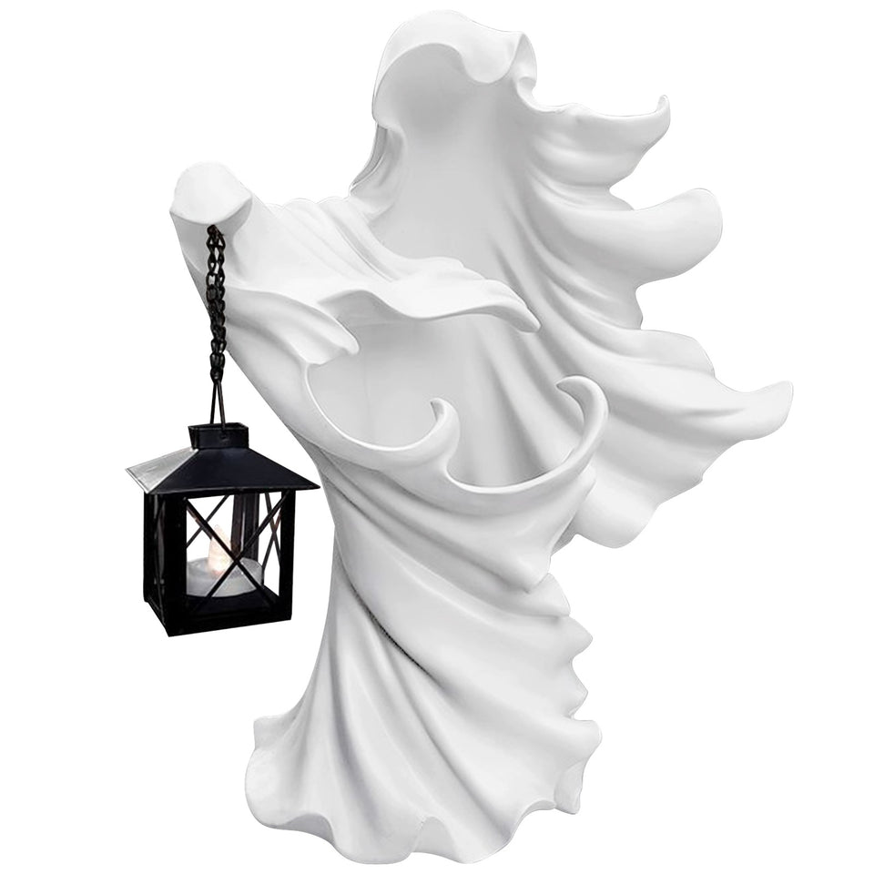 Resin Ghost Sculpture Bogeyman Halloween - BRANDNMART