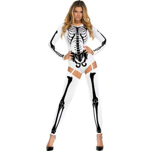 Halloween Cosplay Costume Skull Zombie Uniform - BRANDNMART
