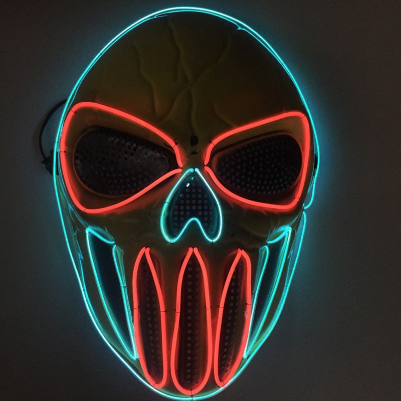 Scary Halloween Led Purge Mask - BRANDNMART