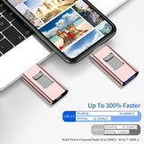 4 in 1 Photo Stick - USB Drive for iPhone iPad Android Mobiles - BRANDNMART