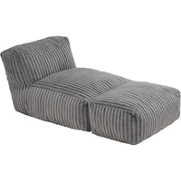 L-Shaped Big 6 Feet Bean Bag Lounger with Memory Foam for Adults