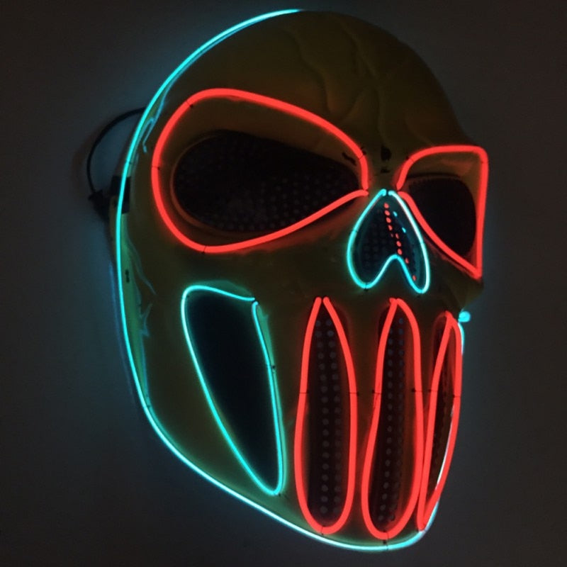 Scary Halloween Led Purge Mask - BRANDNMART