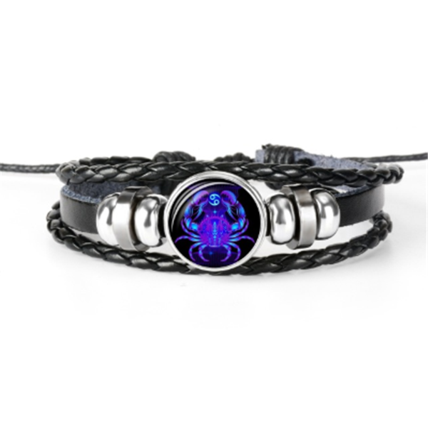 Zodiac Constellation Bracelet Braided Design Bracelet For Men Women Kids - BRANDNMART