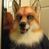 Werewolf Costume Party Mask Halloween Simulation Animal Rotate Headwear Costume Wolf Face Masks Cosplay - BRANDNMART