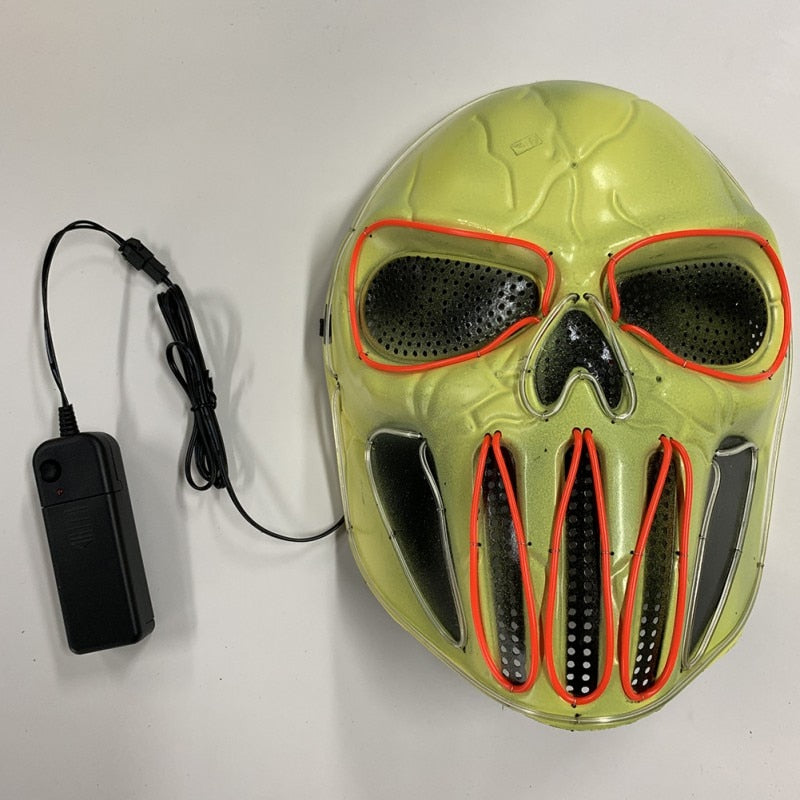 Scary Halloween Led Purge Mask - BRANDNMART