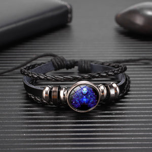 Zodiac Constellation Bracelet Braided Design Bracelet For Men Women Kids - BRANDNMART
