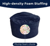 Giant Convertible Bean Bag Chair Extra Large Size With Memory Foam Filler, Folds From Chair To Mattress