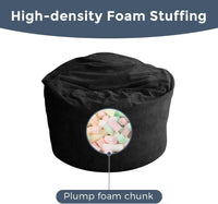 Giant Convertible Bean Bag Chair Extra Large Size With Memory Foam Filler, Folds From Chair To Mattress