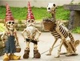 Skull Men And Women Skeleton Resin Decorations Halloween Gardening Decoration - BRANDNMART