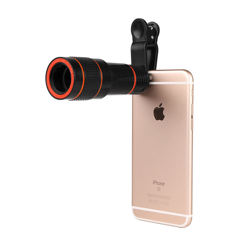 HD Optical Zoom Smartphone Lens with Universal Mobile Phone Clip - BRANDNMART