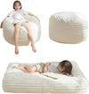 Bean Bag Chair Bed for Kids, Convertible Bean Bag Folds from Lazy Chair to Floor Mattress Bed