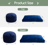 Giant Convertible Bean Bag Chair Large Size With Memory Foam Filler, Folds From Chair To Mattres