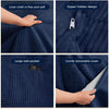 Giant Convertible Bean Bag Chair Extra Large Size With Memory Foam Filler, Folds From Chair To Mattress