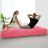 Giant Convertible Bean Bag Chair Extra Large Size With Memory Foam Filler, Folds From Chair To Mattress
