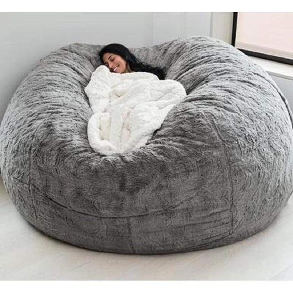 Giant 7ft Fur Bean Bag Cover