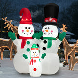 Brandnmart 6FT Christmas Inflatables Snowman Outdoor Yard Decorations with LED Lights