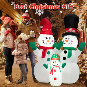 Brandnmart 6FT Christmas Inflatables Snowman Outdoor Yard Decorations with LED Lights