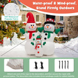 Brandnmart 6FT Christmas Inflatables Snowman Outdoor Yard Decorations with LED Lights