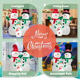 Brandnmart 6FT Christmas Inflatables Snowman Outdoor Yard Decorations with LED Lights