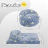 Bean Bag Chair Bed for Kids, Convertible Fairy and Dinosaur Bean Bag Folds from Lazy Chair to Floor Mattress Bed