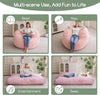 Giant Convertible Bean Bag Chair Large Size With Memory Foam Filler, Folds From Chair To Mattres