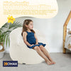 Bean Bag Chair Bed for Kids, Convertible Fairy and Dinosaur Bean Bag Folds from Lazy Chair to Floor Mattress Bed