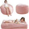 Bean Bag Chair Bed for Kids, Convertible Bean Bag Folds from Lazy Chair to Floor Mattress Bed