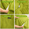 Giant Convertible Bean Bag Chair Extra Large Size With Memory Foam Filler, Folds From Chair To Mattress