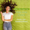 Giant Convertible Bean Bag Chair Extra Large Size With Memory Foam Filler, Folds From Chair To Mattress