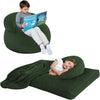 Bean Bag Chair Bed for Kids, Convertible Fairy and Dinosaur Bean Bag Folds from Lazy Chair to Floor Mattress Bed