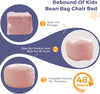 Bean Bag Chair Bed for Kids, Convertible Bean Bag Folds from Lazy Chair to Floor Mattress Bed