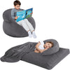 Bean Bag Chair Bed for Kids, Convertible Fairy and Dinosaur Bean Bag Folds from Lazy Chair to Floor Mattress Bed