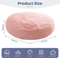 Giant Bean Bag Chair 6 Feet Fluffy and Large With Filler