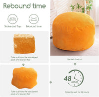 Giant Convertible Bean Bag Chair Large Size With Memory Foam Filler, Folds From Chair To Mattres