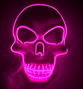 Halloween Skeleton LED Glow Scary Mask - BRANDNMART