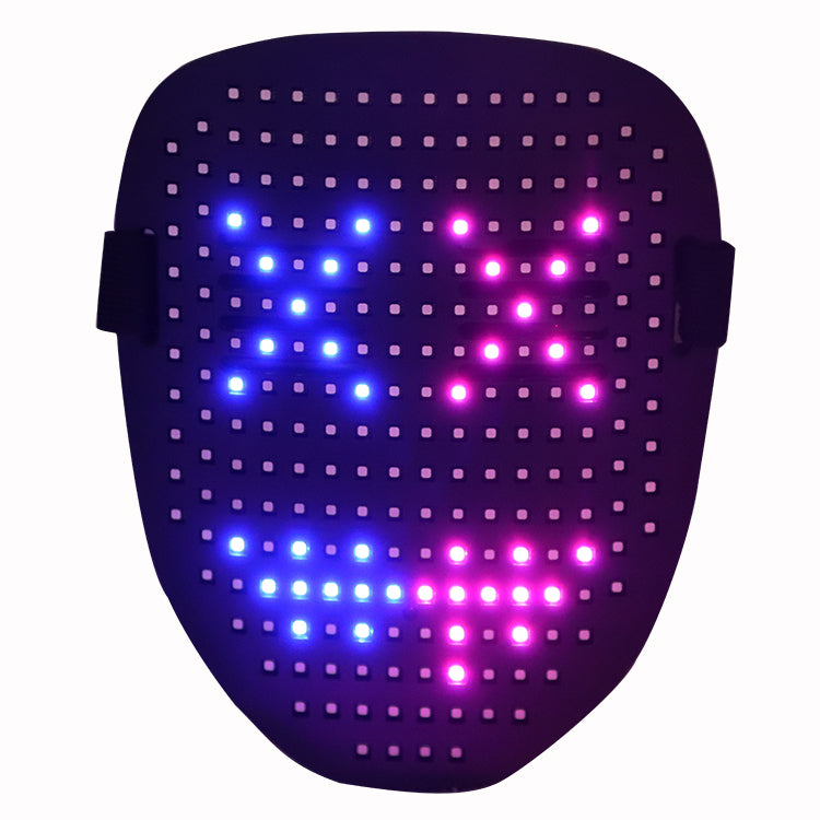 Led Mask Gesture Sensing With 50 Pattern Halloween Cosplay - BRANDNMART