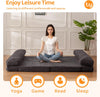 Giant Bean Bag Chair & Bed – Foldable Bean Bag Couch for Adults with Removable Faux Fur Cover