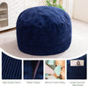 Giant Convertible Bean Bag Chair Large Size With Memory Foam Filler, Folds From Chair To Mattres