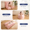 3 in 1 Bean Bag Chair, Giant Bean Bag Sofa Bed, Floor Mattress with High-Density Foam Filling, Bean Bag Chair for Adult